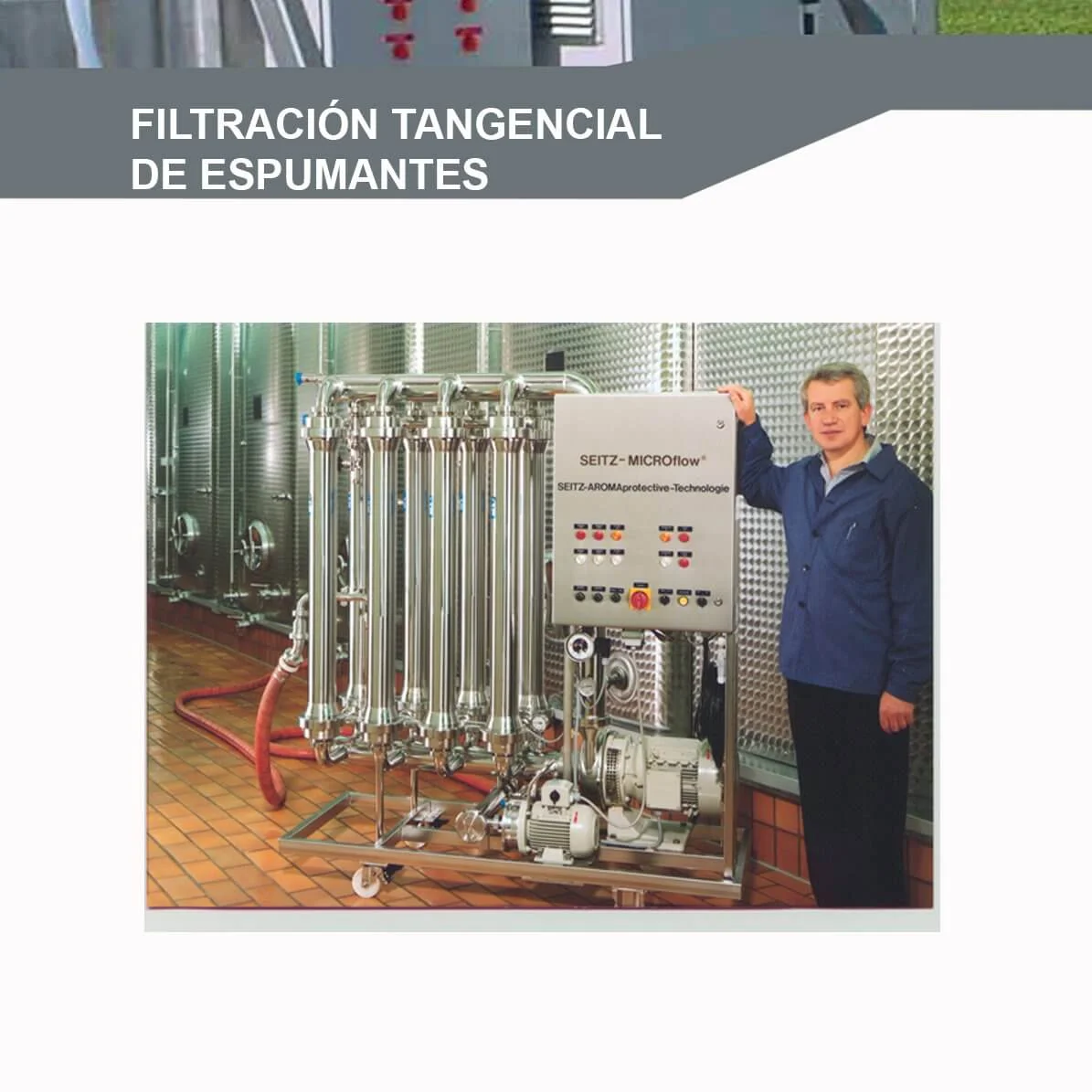 SERVICIO DE FILTRACIÓN TANGENCIAL DE ESPUMANTES