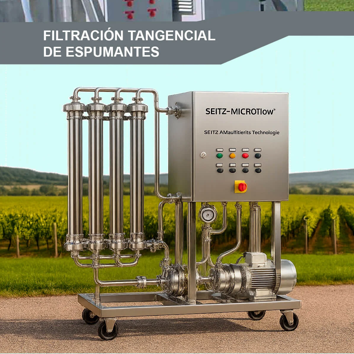 SERVICIO DE FILTRACIÓN TANGENCIAL DE ESPUMANTES