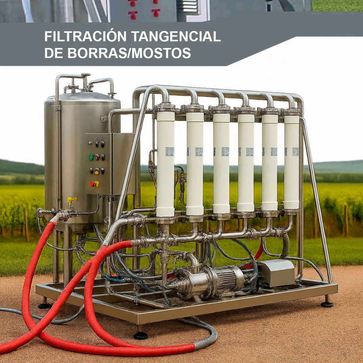 SERVICIO DE FILTRACIÓN TANGENCIAL DE BORRAS/ MOSTOS
